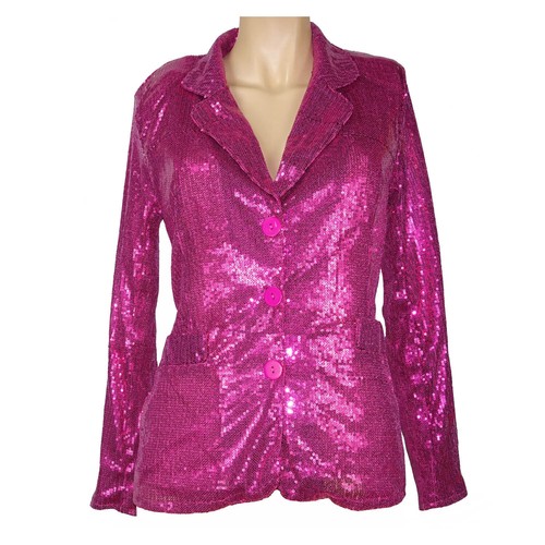 Pinkes pailletten jacket - pinkes,