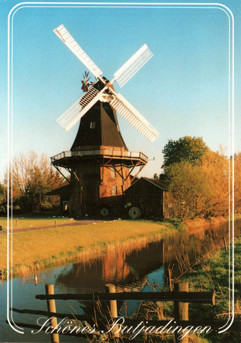 Butjadingen windmühle - ak,