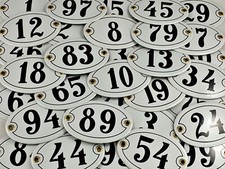 Ovalschild Hausnummer 1-99