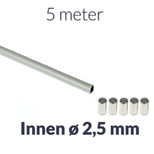 5m x Bowdenzughülle (grau)