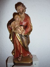 Heiliger Josef mit Jesus Kind Holz 15 cm Wunderschön!
