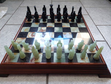 Chinesisches Schachspiel China Asien Jade Onyx