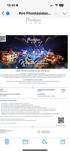 Ticket wintertraum - ticket,