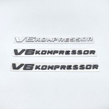 1X Für Mercedes Benz V6 KOMPRESSOR Schriftzug Emblem Aufkleber Badge Auto