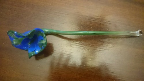 Lilie blau glaskunst lilien - lilie, blau,glaskunst,