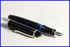 1950er J. GEHA Schulfüller mit Reservetank Kolben Füller Medium Stahl Feder