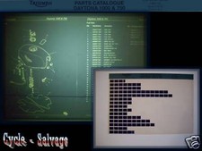 Triumph Daytona 1000 / 750_Ersatzteilkatalog auf Microfilm_Microfich_Katalog