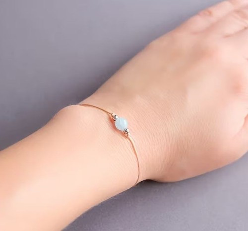 Aquamarin armband ruhe - –,