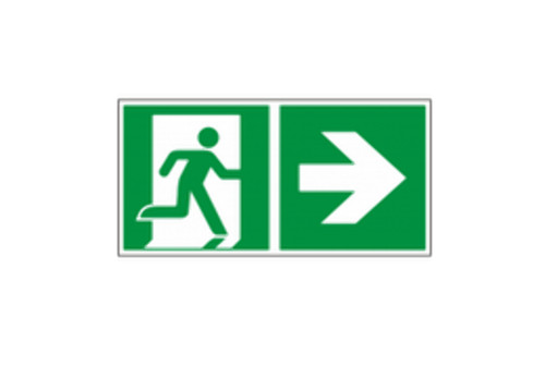 Notausgang rettungswegschild - /,