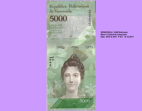 Venezuela 5000 bolivares - ,