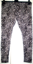 Dünne Leggings v. Janina, Gr. 46, Leoprint-Optik, Stretchbund