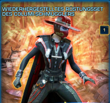 SWTOR-Rüstungsset des Columi-Schmugglers Server Tulak Hord (Gold - Set) selten!
