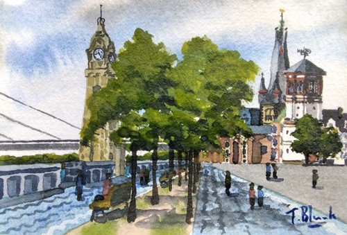 Original aquarell - aquarell,