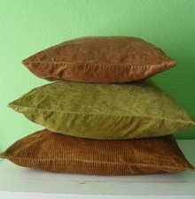 H&M Home Kissen Kissenbezug Baumwolle 50x50 Samt Grün