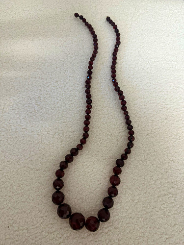 Art deco cherry amber bakelit - deco,