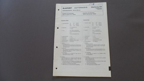 Blaupunkt autoradio marburg - autoradio, cr