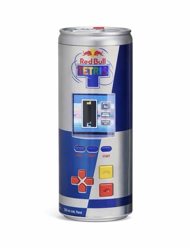 Redbull tetris can - game,