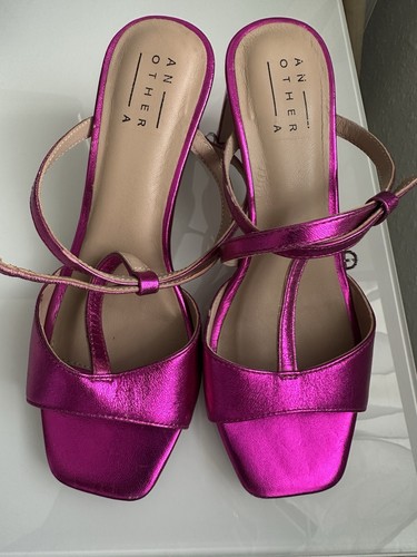 Schuhe pink metall 37 - pink, gr