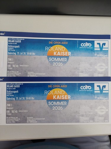 Tickets roland kaiser - 2,