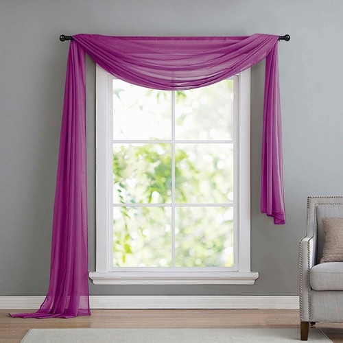 Voile querbehang - voile,