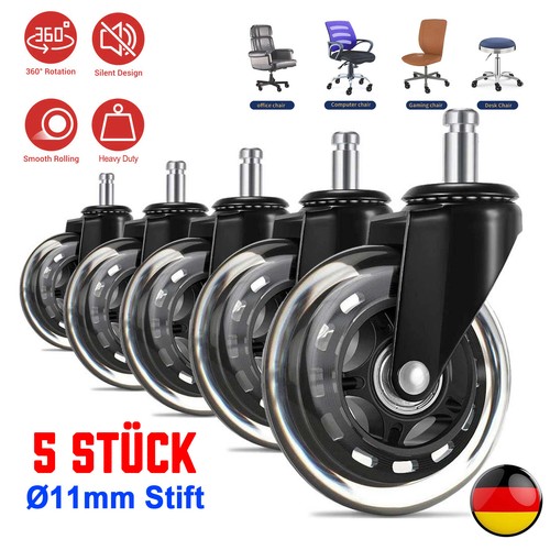 5er bürostuhlrollen 11mm - 5er,