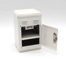 c.1960 kleiner DDR KÜHLSCHRANK Gustaf Fischer Zoblitz EFZET Miniatur Puppenmöbel