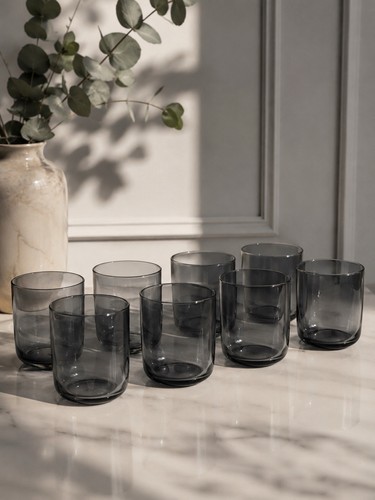 Rauchglas gläser grau - 8,