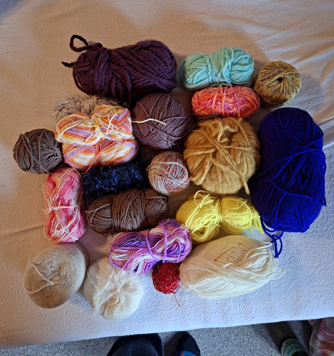 Strickgarn wollreste konvolut - wollreste,