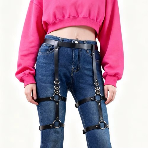Damen kunstleder chaps harness - kunstleder,