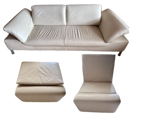 Ledercouch sitzer und - 1/2,