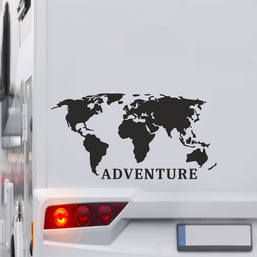 Adventure welt aufkleber - adventure,