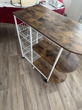 Servierwagen Küchenwagen Küchenregal Rollwagen mit 3 Ebenen Metall 60x40x76cm