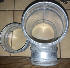 Wickelfalzrohr Lüftungsrohr 1 T-Stück Reduziert 100/80/100 Und 1 Verbinder 100