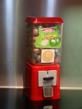 Original Kaugummiautomat, Kapselautomat aus den 70er Jahren - 20 Cent - gefüllt