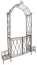 Vintage Gartenbogen JARDINO SECRETO Tor Eisen Antik 240 cm