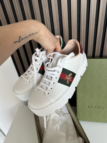 Gucci leder sneaker - gucci, gr.34