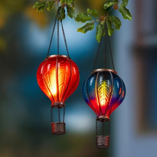 Led solar heißluftballon - led,
