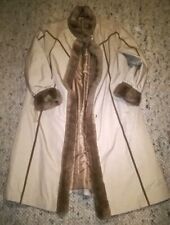 Pelz Wintermantel 40 beige