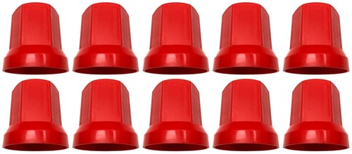 10x rot radmutterkappen schutz - rot,