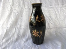 Vase Schwarzglas dekorative