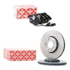 FEBI Bremsenset Vorne Bremsscheiben Beläge Satz für VW PASSAT Variant (3B5)