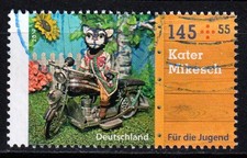 BRD Zuschlagsmarke 2017 Jugend gestempelt Mi. 3327 Kater Mikesch
