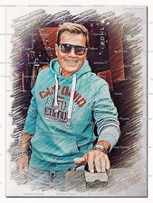 Dieter Bohlen--DB61- -Druck auf Postkarte ohne Autogramm