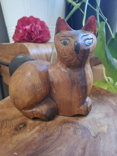 Vintage holzkatze - vintage, –