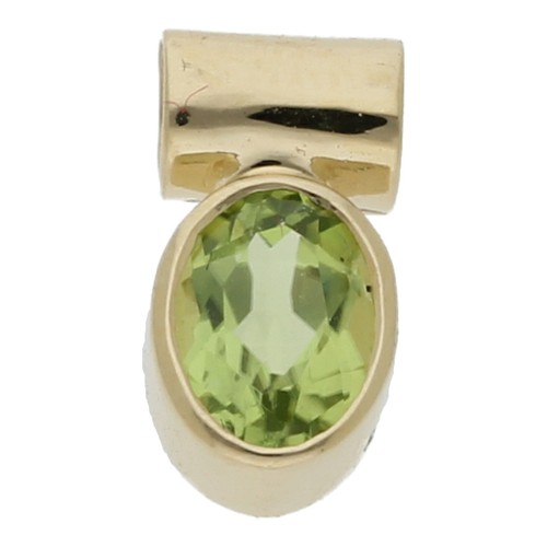 Peridot anhänger 585 k - peridot,