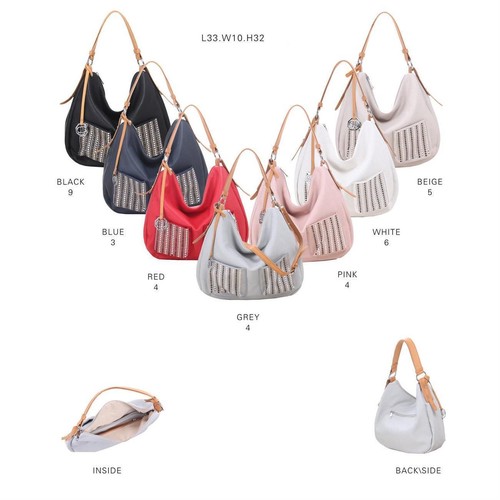 Damen shopper nieten tasche - nieten,