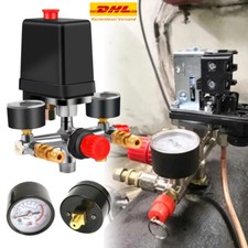 1/4" Druckminderer Druckregler Druckregelventil + Manometer Für Luftkompressor