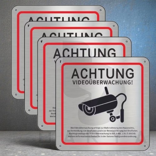 Videoüberwachung schild - videoüberwachung,