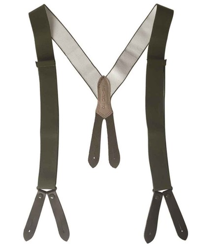 Hosenträger 130cm oliv - 130cm,