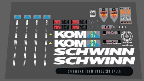 Schwinn kom aufkleber set - schwinn,